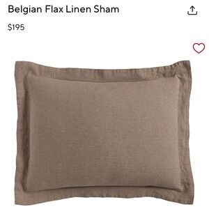 Pottery Barn Shams set of 3 Belgian linen 🤍